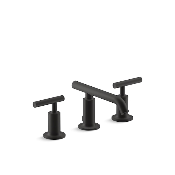 Kohler 10 in, 11 in, 12 in, 13 in, 14 in, 15 in, 16 in, 8 in, 9 in Mount, 3 Hole Bathroom Faucet K-14410-4-BL - main